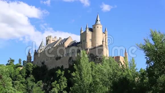 西班牙塞戈维亚的阿尔卡扎城堡视频的预览图