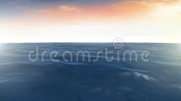 平静的海洋和天空视频的预览图