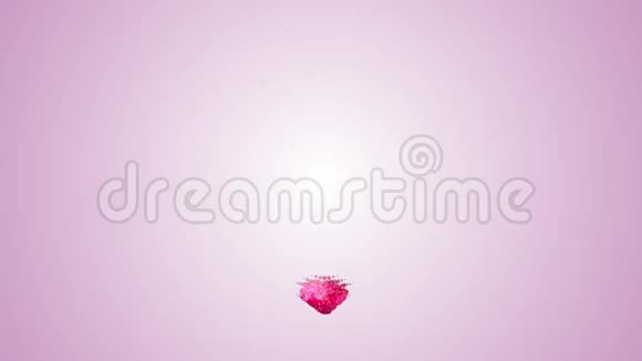 由粉红色花朵制成的心脏生长着3D渲染阿尔法包括视频的预览图