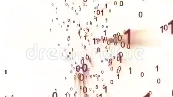 两个数字与白色的形状轮廓运行股票镜头视频的预览图