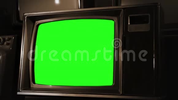 1980电视绿屏塞皮娅托内视频的预览图