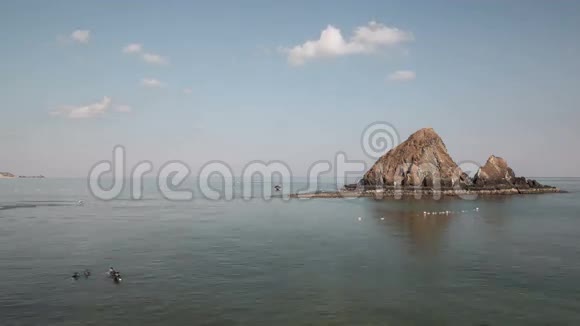 迪拜附近的酒店海滩4k时间间隔视频的预览图