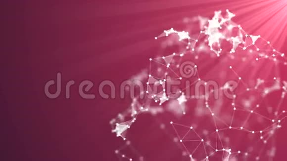 紫色背景上的分子结构视频的预览图