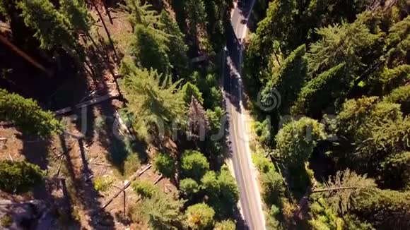 从上面可以看到约塞米蒂国家公园的空中景色视频的预览图