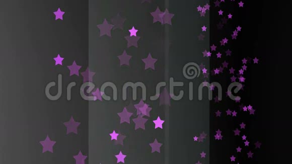 动画好的视觉慢移动的粉红色星星粒子在黑色背景上为科技空间科学展示电影娱乐CE视频的预览图