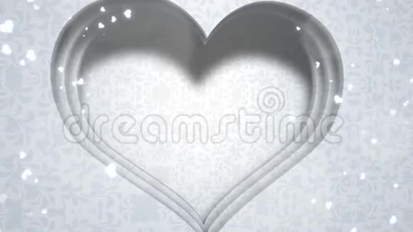 特写白心的爱情婚礼背景视频的预览图