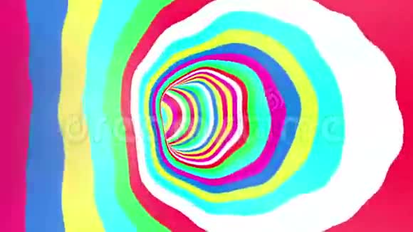 彩色隧道旋转回路视频的预览图