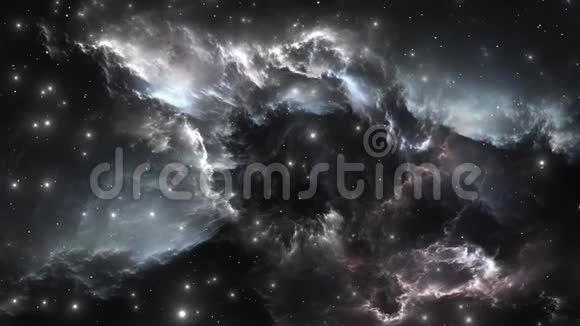 太空飞行穿过星云星云中的白矮星视频的预览图