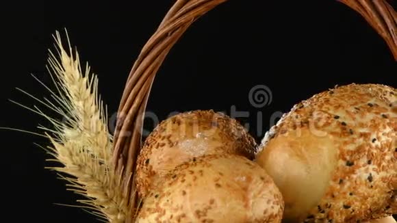 面包面粉麦蛋食品概念视频的预览图