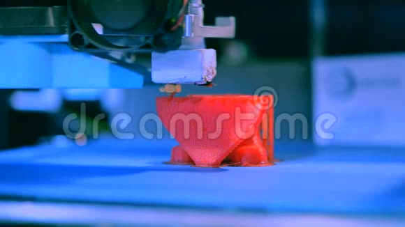 3D打印机工作熔融沉积模型FDM3D打印机打印视频的预览图