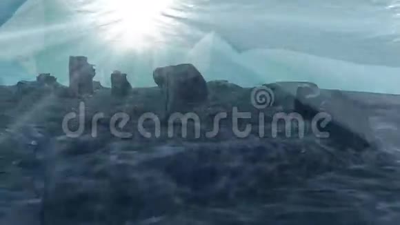 古老的纪念碑在水下视频的预览图