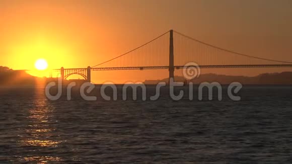 金门大桥日落视频的预览图