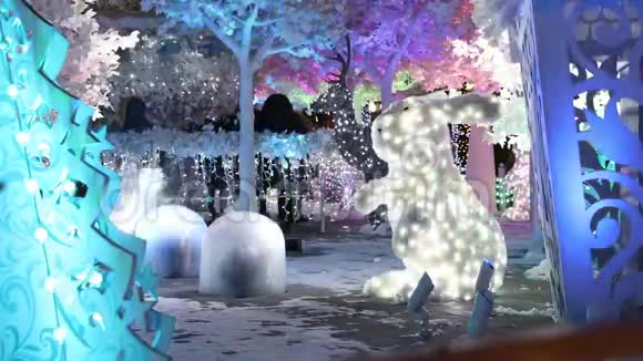 莫斯科的圣诞装饰视频的预览图