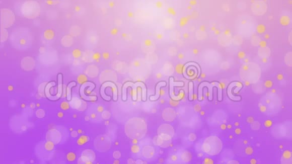 紫黄色发光的bokeh背景视频的预览图
