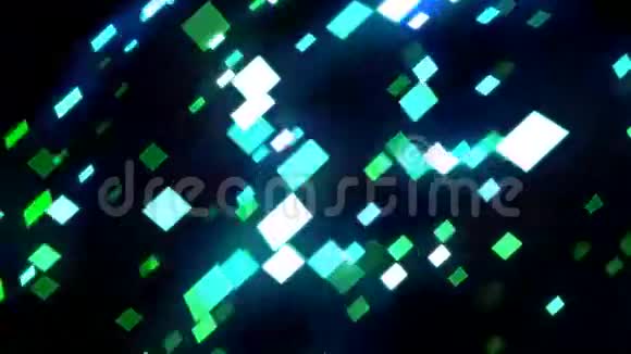 动画背景以闪亮立方体的形式出现视频的预览图