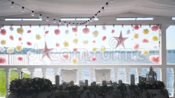 宴会厅的婚礼装饰视频的预览图