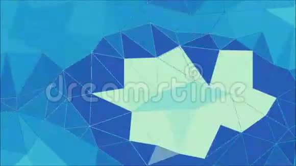 计算机生成抽象几何运动背景视频的预览图