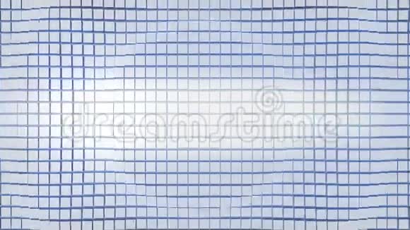 立方体表面在运动循环准备动画立方体移动波视频的预览图