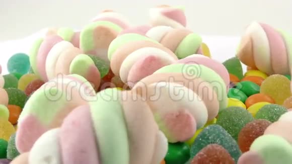甜糖果冻棒棒棒糖混合零食视频的预览图