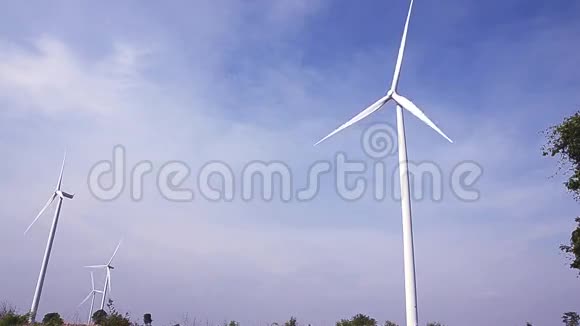 电气生态电力制造商风力涡轮机木薯农场HuaybongDanKhunTodNakhonRatchasima泰国视频的预览图
