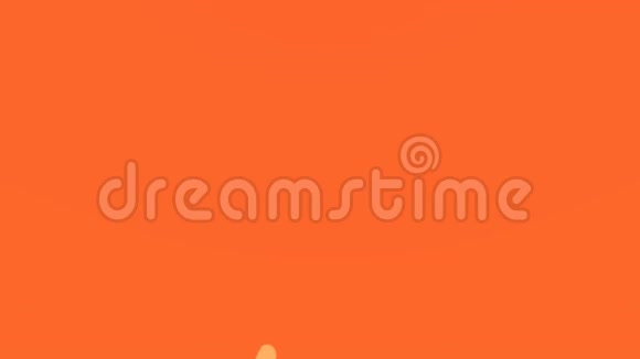 喷气轮廓飞行在橙色背景视频的预览图