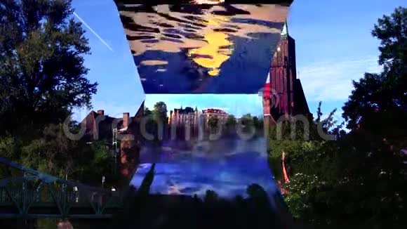 欧洲城市的视频墙视频的预览图