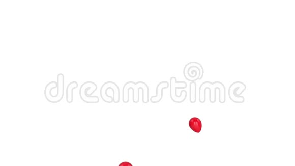 漂浮的红色气球视频的预览图