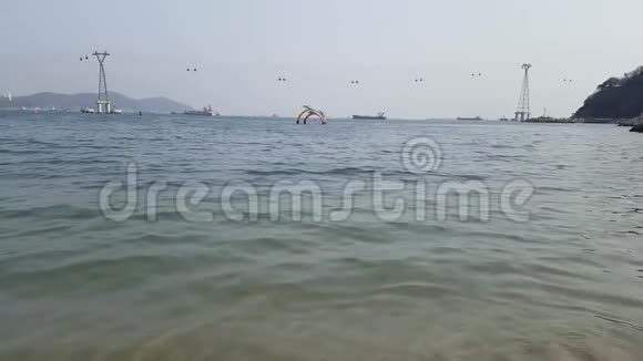 松多海滩釜山韩国亚洲视频的预览图