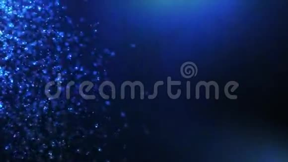蓝色抽象的雪背景视频的预览图
