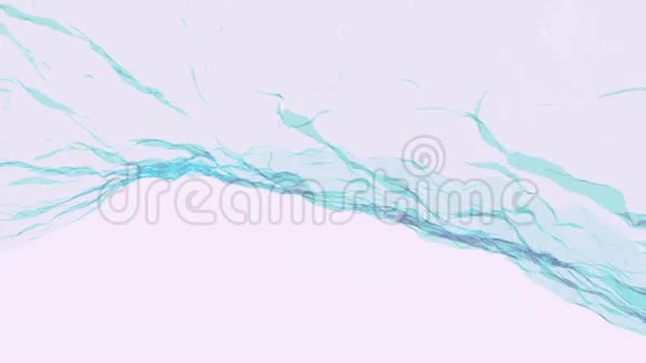 柔水丝柔和流动数字模拟湍流抽象动画背景新质量动态视频的预览图