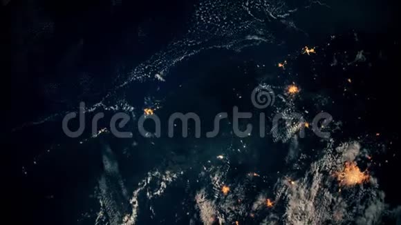 从国际空间站上看到地球从太空观测到美丽的地球这段视频的元素由美国宇航局提供视频的预览图
