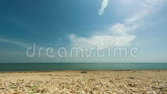 海岸的海滩和海浪视频的预览图