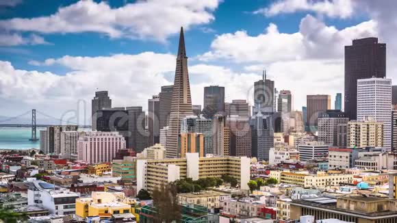 旧金山加利福尼亚美国天际线视频的预览图