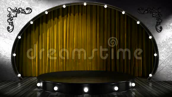 银色舞台上的循环灯视频的预览图