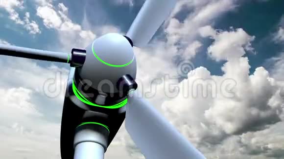 风力发电机时间流逝视频循环视频的预览图