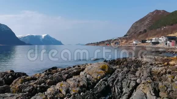 挪威西部海岸线的美丽景色视频的预览图