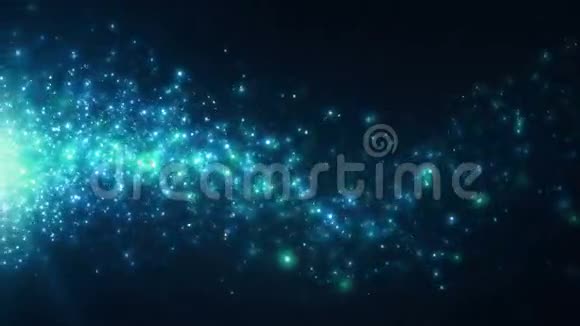 浅蓝色漂移的粒子视频的预览图