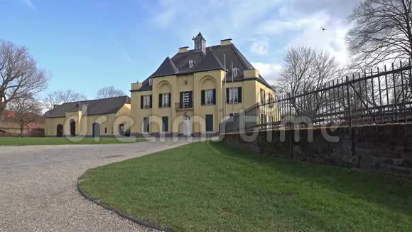 秋季林恩城堡的景色德国视频的预览图