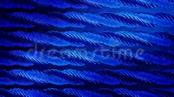蓝色抽象旋转金属绳视频的预览图