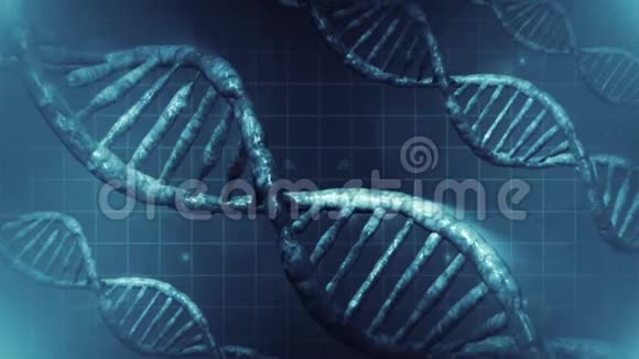 循环旋转的DNA细胞视频的预览图
