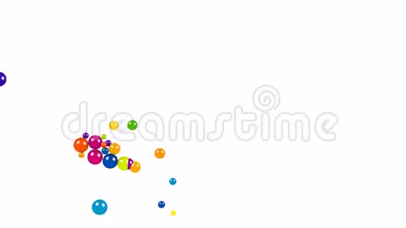 圆形彩虹色球形成35个视频的预览图