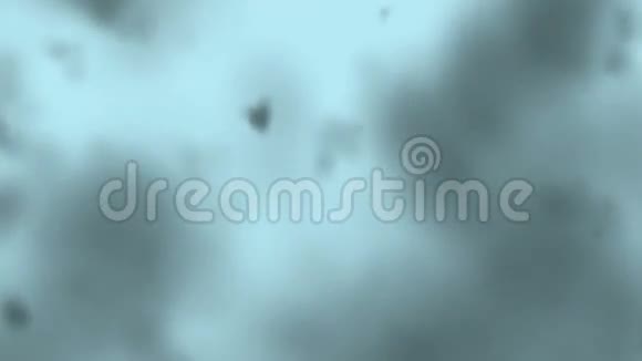 蓝色动画背景上有云的深色粒子视频的预览图