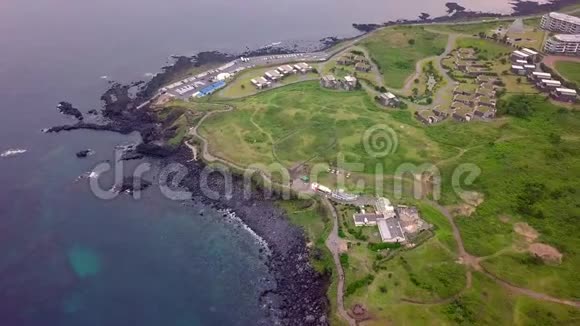 韩国济州岛鸟瞰图视频的预览图