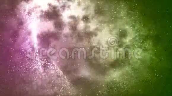 高清循环背景与漂亮的抽象星状星云视频的预览图