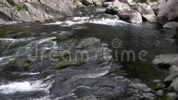韩国济州岛Cheonjeyeon瀑布视频的预览图