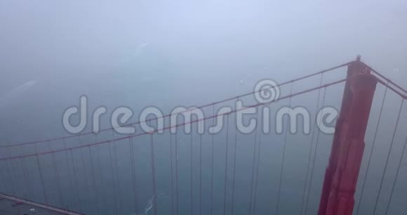金门大桥空中日落景观视频的预览图