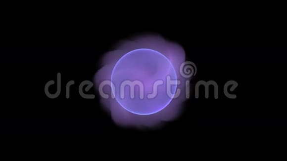 抽象旋转紫色物体上黑色视频的预览图