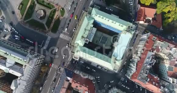 布拉格城堡的全景城市的空中布拉格老城视频的预览图