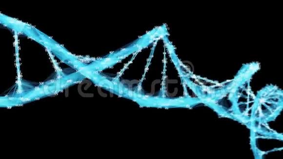 数字多边形DNA分子随机数环阿尔法通道视频的预览图