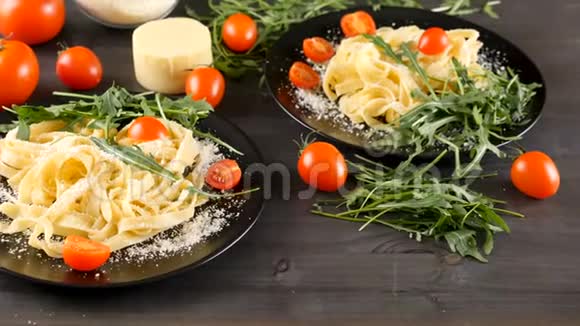 美味健康的意大利面食视频的预览图